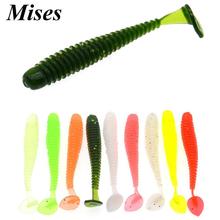 Mises 5cm 0.75g 2/4/6/8/10pcs Silica Gel Floating Bionic T-tail Soft Bait Lure Crank Hook Artificial Soft Worm Bait Fishing Lure 2024 - buy cheap