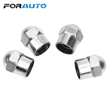 FORAUTO Car Tyre Air Pressure Caps Round Head Airtight Cover Tire Accessories Car Wheel Tire Valve Stem Cap Chrome Plated 100Pcs 2024 - buy cheap