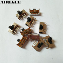 10 Pcs x Panel PCB 8 Pin 3 Position 2P3T DP3T Slide Switch Side Knob 0.5A 50V DC 2024 - buy cheap