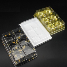 20 piezas-caja de plástico con tapa para 6 magdalenas, envase de cocción para Tartas, 6 unidades 2024 - compra barato