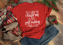 Рождественская футболка с надписью «All I want for Christmas» 2024 - купить недорого