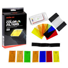 Godox-Kit de filtro de Color Speedlite para fotografía, conjunto de filtros de geles para Canon, Nikon, Sony, luz de CF-07, Flash Yongnuo, Universal, 35 piezas 2024 - compra barato