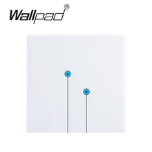 Interruptor táctil LED para pared, panel de pared impermeable de 2 vías, 110V-220V, color blanco, OEM gratis, envío gratis 2024 - compra barato