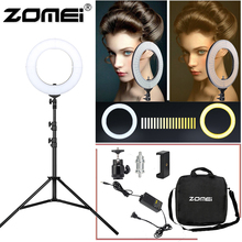 Zomei 14 inch Photography Selfie LED Ring light with Tripod Photographic 3200-5600K makeup for women live broadcast 2024 - buy cheap