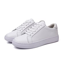 Women Casual Shoes 2022 New Women Sneakers Fashion Breathable Genuine Leather Platform White Women Shoes Soft Footwear Moccasins 2024 - buy cheap