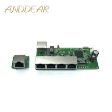 Módulo de interruptor Gigabit de 5 puertos, tira LED de 5 puertos, 10/100/1000 m, miniinterruptor de puerto de contacto, placa base PCBA 2024 - compra barato