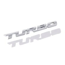 3d turbo carta emblema emblema metal chrome adesivo para carro caminhão do motor decalque 2024 - compre barato