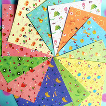 Papel de Origami para niños, manualidades de papel para regalo de San Valentín, Animal, DIY, grullas hechas a mano, 70 Uds., 14,5x14,5 cm, 12 colores 2024 - compra barato