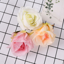 Cabeça de flor de rosa de alta qualidade 9 embutida decoração de casamento flor artesanal faça você mesmo guirlanda flor artesanal 2024 - compre barato
