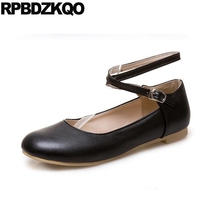 Zapatos planos de talla grande para mujer, calzado de diseñador, color negro, de ajuste ancho, a la moda China, con correa en el tobillo, punta redonda, 11, color azul, 2021 2024 - compra barato