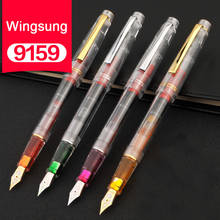 Ручка перьевая Wingsung пластиковая с зажимом, 9159 мм, 0,38 мм 2024 - купить недорого
