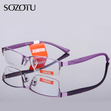 Gafas de ordenador para mujer, anteojos femeninos de medio Marco, transparentes, Armacao de YQ157 2024 - compra barato