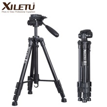 XILETU-trípode de aluminio para cámara de vídeo, videocámara Digital profesional, portátil, panorámica, para Canon, Nikon, Sony, XVT-234 2024 - compra barato