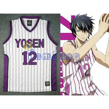 Anime Kuroko no Basuke Cosplay Yosen School #12 Himuro Tatsuya Basketball Jersey Sportswear Size M L XL XXL 2024 - buy cheap