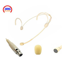 Professional Beige Hide Headset Condenser Show Microphone Stage Microfone for AKG Samson Wireless Transmitter Mini XLR 3Pin 2024 - buy cheap