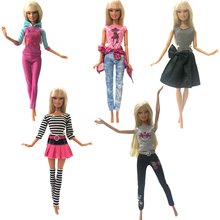 NK-vestido informal para muñeca Barbie, hermoso traje de moda para muñeca aristocrática, accesorios para muñeca, regalo para niños, 5 uds., 33A 2024 - compra barato