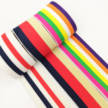 1Meter 40MM Nylon Colorful Rubber Elastic Band Striped Shoulder Bottom Straps for Webbing Garment Sewing DIY Clothes Accessories 2024 - buy cheap