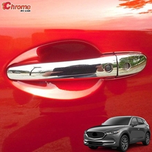 For Mazda CX-5 CX5 KF 2017 2018 2019 2020 2021 Chrome Outer Door Handle Catch Cover Trim Smart Key Guard Decoration Car Styling 2024 - buy cheap