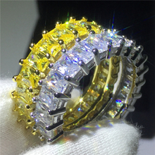 Роскошное женское кольцо с кристаллами и цирконием, серебряное, желтое, золотое, обручальное, винтажное, для вечеринки, свадьбы, кольца для женщин 2024 - купить недорого