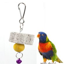 Parrot Mouth Grinding Stone Cage Toy 4cm Mineral Parrot Mouth Grinding Stone Molar Stone Parakeet Cockatiel Toy 2024 - buy cheap