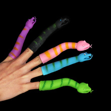 Brinquedo de dedos em formato de cobra, mini brinquedo prático para piadas, mordaça, brinquedo de horror 2024 - compre barato