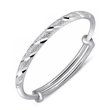 100% 925 sterling silver fashion full star ladies`bangles jewelry no fade women female bangle wholesale birthday gift cheap 2024 - buy cheap