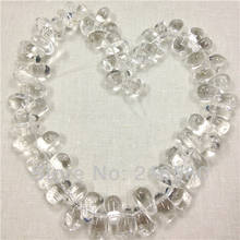 H-CCB26 Teardrop Clear Crystal Beads for Jewelry Making Quartz Birolette Crystal Beads Approx 15mmx9mm 2024 - buy cheap
