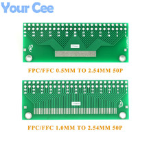 Adaptador de placa convertidora FFC FPC A DIP, 50P, 0,5mm, 1,0mm, 2,54 MM, paso TFT, LCD, SMD, convertidor, placa PCB, 10 Uds. 2024 - compra barato