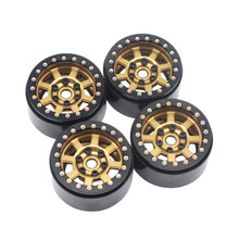 4PCS 1.9'' Aluminum Beadlock Wheel Rims for 1/10 Rc Crawler Axial Scx10 II D90 CC01 D110 (Bronze+Black) 2024 - buy cheap