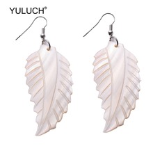 YULUCH-pendientes llamativos de gota para mujer, aretes colgantes de concha de mar Natural, para fiesta de verano, 2019 2024 - compra barato