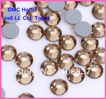 Free Shipping! 1440pcs/Lot, ss6 (1.9-2.1mm) High Quality DMC Light Colorado Topaz Iron On Rhinestones / Hot fix Rhinestones 2024 - buy cheap