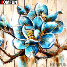 Homfun pintura completa de diamante quadrado redondo 5d, faça você mesmo, "flor, paisagem", bordado 3d, ponto cruz, decoração de casa, presente a12725 2024 - compre barato