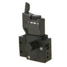 6a interruptor de velocidade ajustável FA2-6/1bek lock on power furadeira elétrica controle velocidade botão gatilho interruptor plástico embalagem