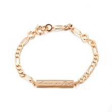 Sale Gold-Color Bangle Bracelet Men Jewelry Letter Chain Mens Bracelets Pulsera Bracelete Free Shipping 2016 3BR18K-33 2024 - buy cheap