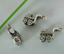 Hot ! 10pcs  Zinc Alloy  3D Baby carriages Charm pendants DIY Jewelry 15 x 8 mm    za416 2024 - buy cheap