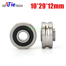 10*29*12mm all steel U grooved wheel, roller pulley bearing roller, rust prevention for embroidery machine / stripper 2024 - buy cheap