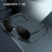 Gafas de sol clásicas MERRY'S para hombre, gafas de sol polarizadas HD con marco de aviación para conducir con protección UV400 S8316N 2024 - compra barato