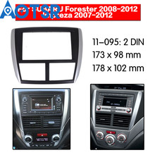 2 din радио фасции Для SUBARU Forester 2008-2012 Impreza 2007-2012 установка Dash Kit Рамка адаптер CD объемная панель Черный 2024 - купить недорого