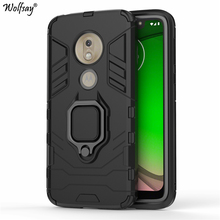 Wolfsay For Motorola Moto G7 Play Case, Car Holder Armor Cases Hard PC & Soft Silicon Cover for Motorola Moto G7 Play EU Version 2024 - buy cheap