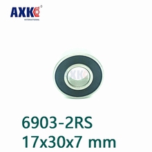 Axk Бесплатная доставка 6903-2rs подшипник Abec-1 (10 шт.) 17x30x7 мм тонкий раздел 6903 2rs шарикоподшипники 6903rs 61903 Rs 2024 - купить недорого