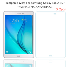 2pcs Tempered Glass Screen Protector For Samsung Galaxy TAB A 9.7 T550 T551 T555 P550 P555 Tablet Protective Film 2024 - buy cheap