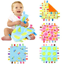 Candice guo! Taggies soft infant baby toy colorful placate towel stars dots flower traffic appease birthday Christmas gift 1pc 2024 - buy cheap