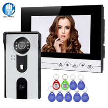 7'' Color Wired Video Doorbell Intercom RFID Door Phone Access System 2 Monitors with 700TVL Waterproof Camera RFID Keyfobs 2024 - buy cheap