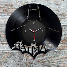 Creativo Batman Reloj de pared moderno diseño clásico CD Relojes de pared de registro de vinilo reloj 3D colgante decorativo Decoración de casa de 12 pulgadas 2024 - compra barato