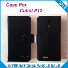 Factory Price Hot! 2016 P12 Cubot Case High Quality Leather Exclusive Flip Cover for Cubot P12 Phone Wallet Bag Tracking number 2024 - buy cheap