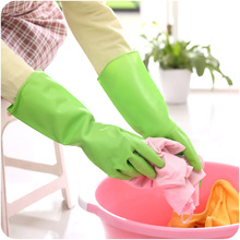 2017 High Quality Bathroom Kitchen Waterproof Household Glove Dishwashing Glove Water Dust Stop Cleaning Rubber Glove 2024 - buy cheap