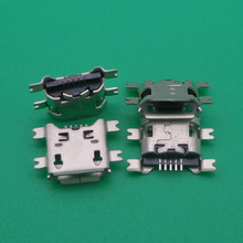 High Quality 100PCS Wholesale Micro USB Data Type B Female 5Pin Socket 4Legs SMT SMD Cellphone Soldering Connector Jack Plug 2024 - buy cheap