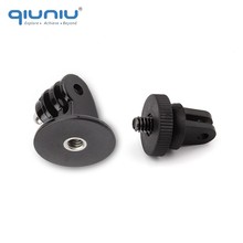 QIUNIU Tripod Mount Adapter + Mini Tripod Mount Adapter Set for GoPro Hero 6 5 4 3+ for SJCAM for Xiaomi YI For GoPro Accessory 2024 - buy cheap