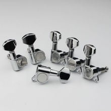 Afinador de chave de guitarra 6r, cabeça para máquina sta j07 chrome 2024 - compre barato