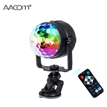 RGB Sound Activated LED Stage Light 5V USB Crystal Magic Rotating Ball Lights Car Music DJ Disco LED Party Lamp With IR Remote 2024 - buy cheap